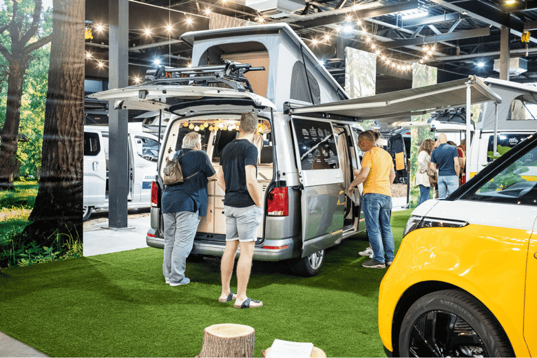 Beursvloer camperbus