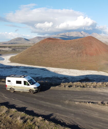 Meke Vulkaan Turkije met zoutmeer