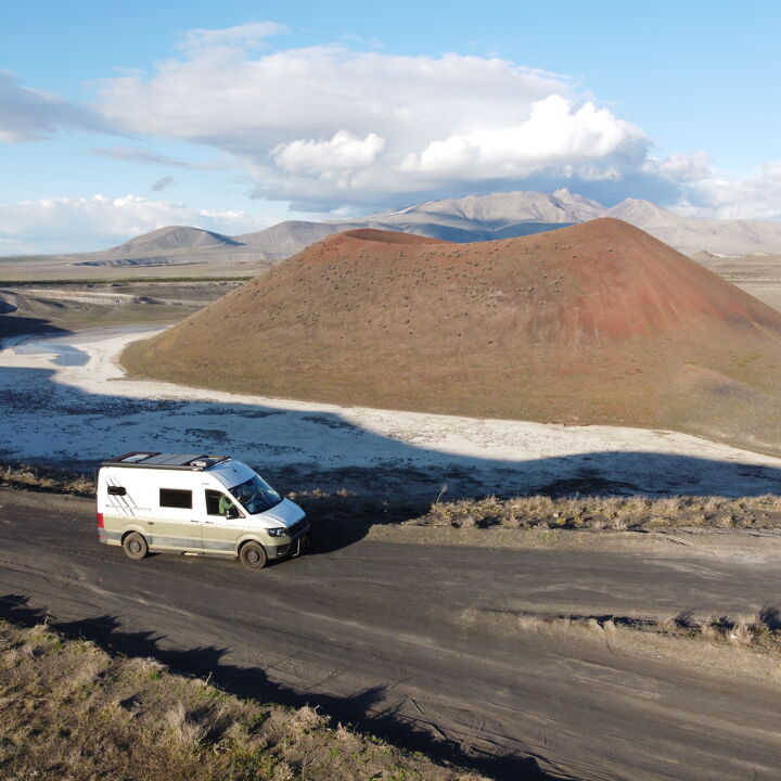 Meke Vulkaan Turkije met zoutmeer