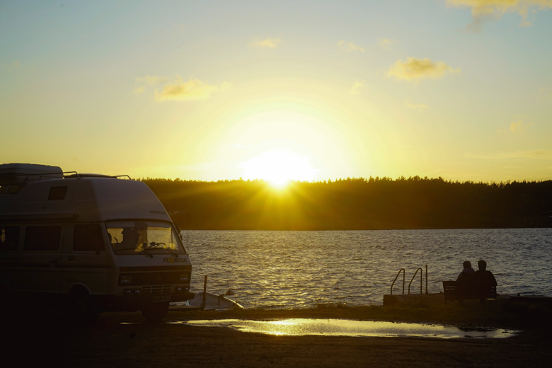 Scandinavie zonsondergang